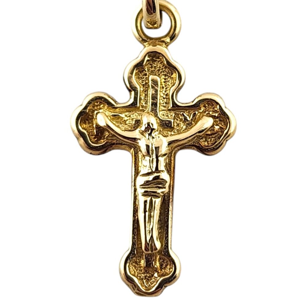 14 Karat Yellow Gold Crucifix Charm #19402